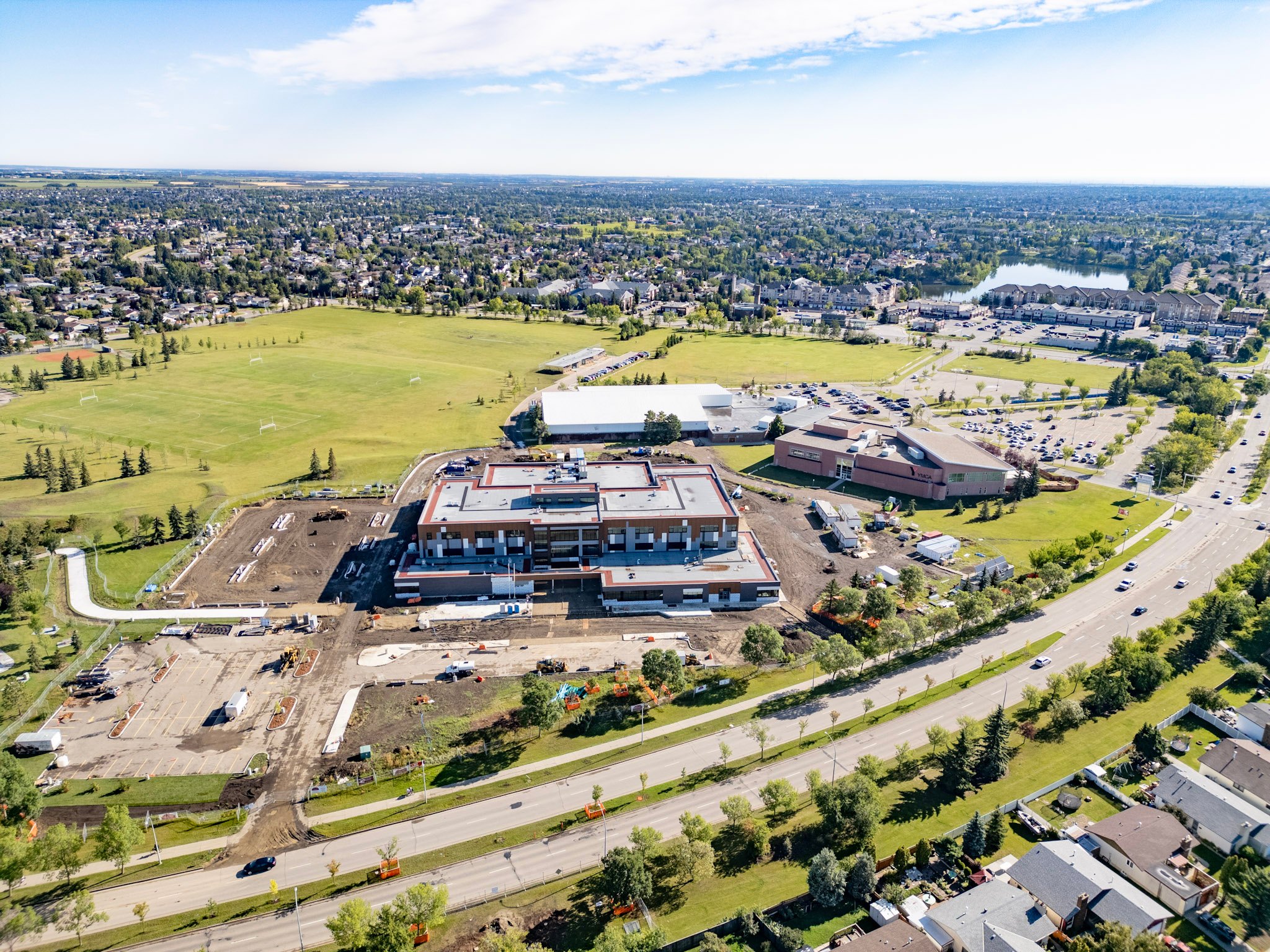 An aerial view of Blessed Carlo Acutis High School